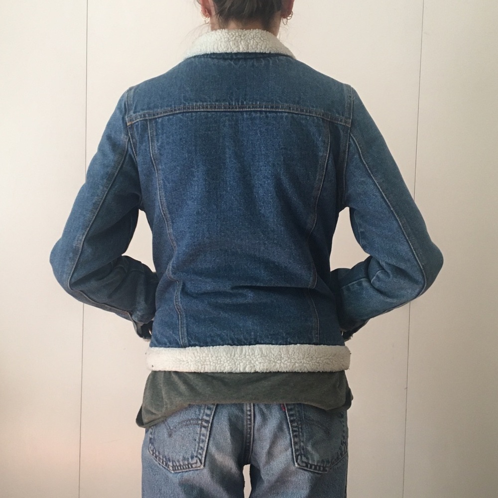 Sherpa denim jacket